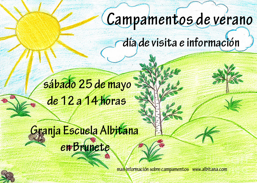 Día de visita (campamentos Albitana en español y bilingüe inglés-español) Brunete (Madrid)